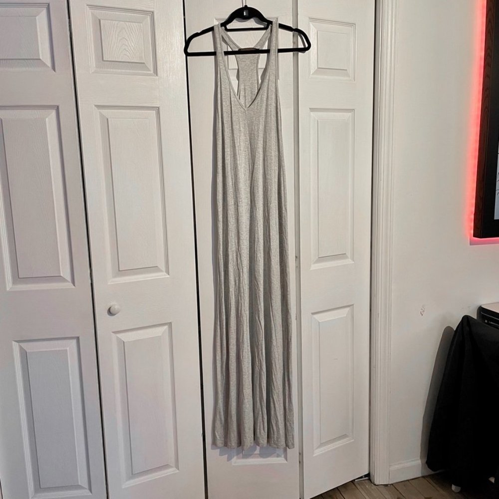 Feel the Piece Grey Jersey Maxi Dress